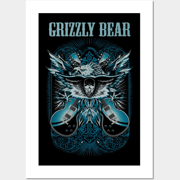GRIZZLY BEAR BAND Wall Art by Pastel Dream Nostalgia